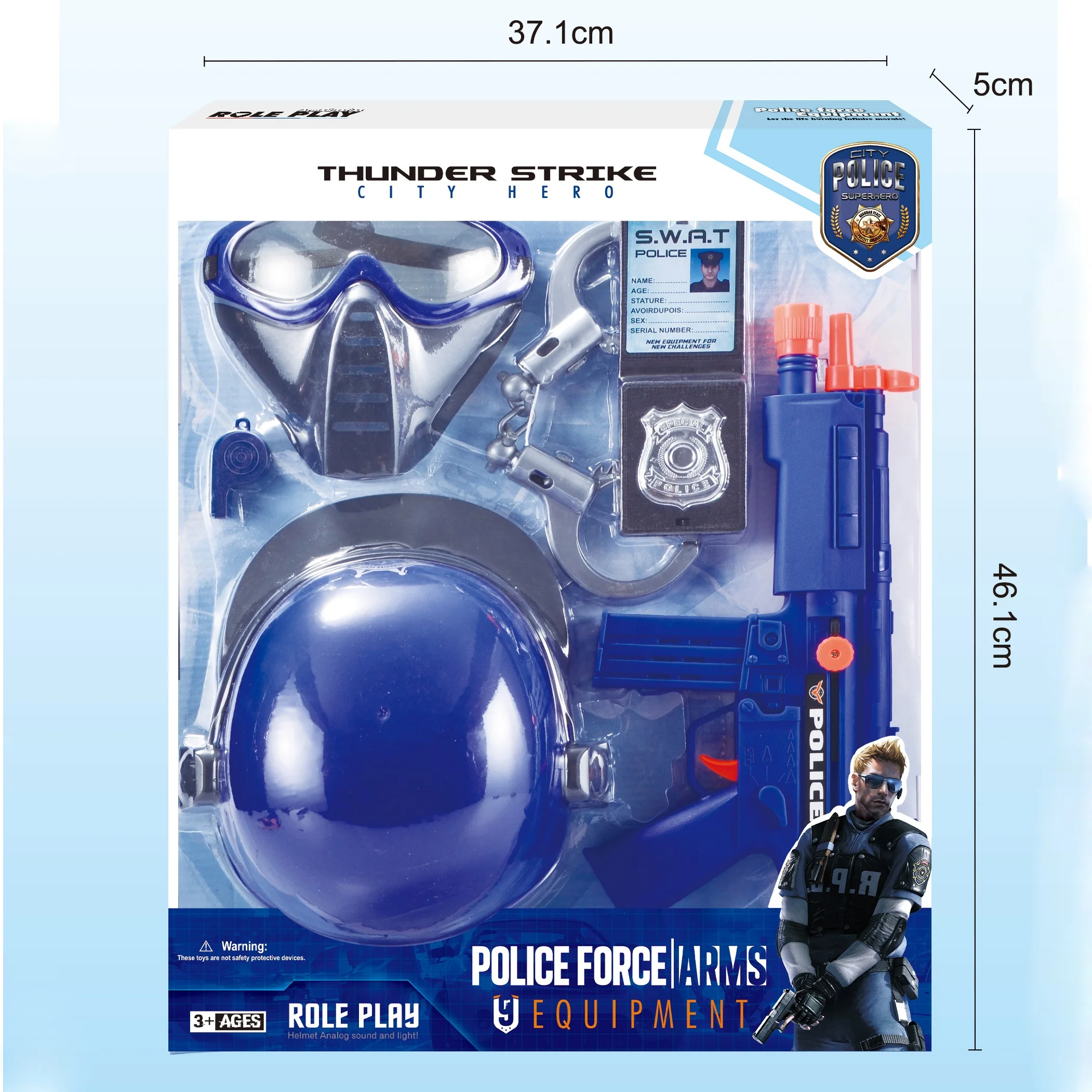 Wholesale Plastic Toy Police Pretend Play Set Role Play Game Police Set for Kids