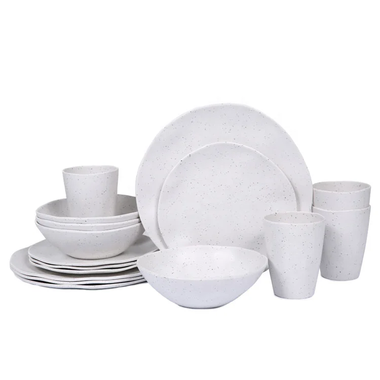 Wholesale custom tableware house home use unbreakable dinnerware melamine Dinner plate set