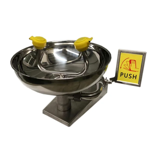 Wall Mounted Eye Wash station Safety Stainless Steel