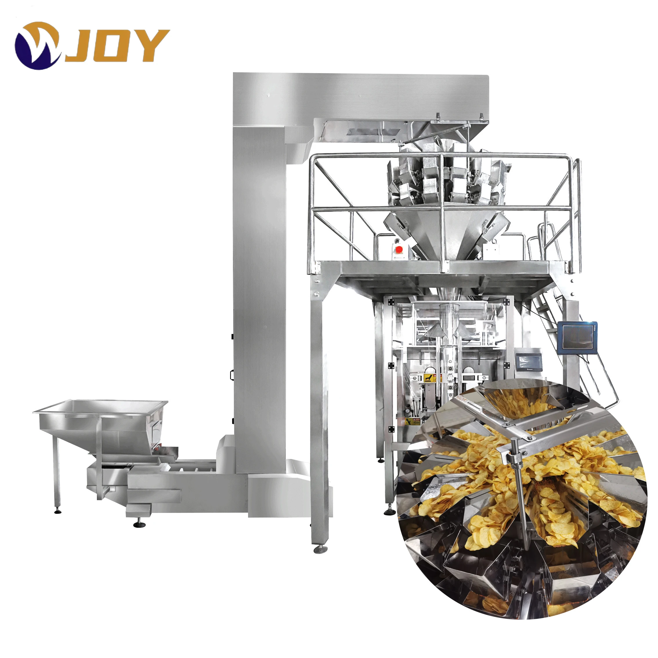 100 KG/H Commercial potato chips production line  with gas heating