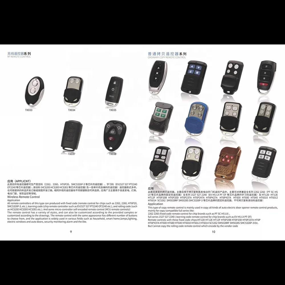 garage door remote controller wireless