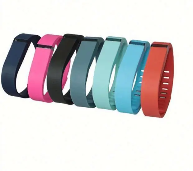 for Fitbit Flex Band Wristband Silicon Bracelet with Plastic Claps and Metal Clasp