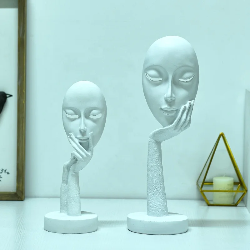 Thinker Stone Powder Craft Resin Ornaments Contemporary China Import Items Decor For Home