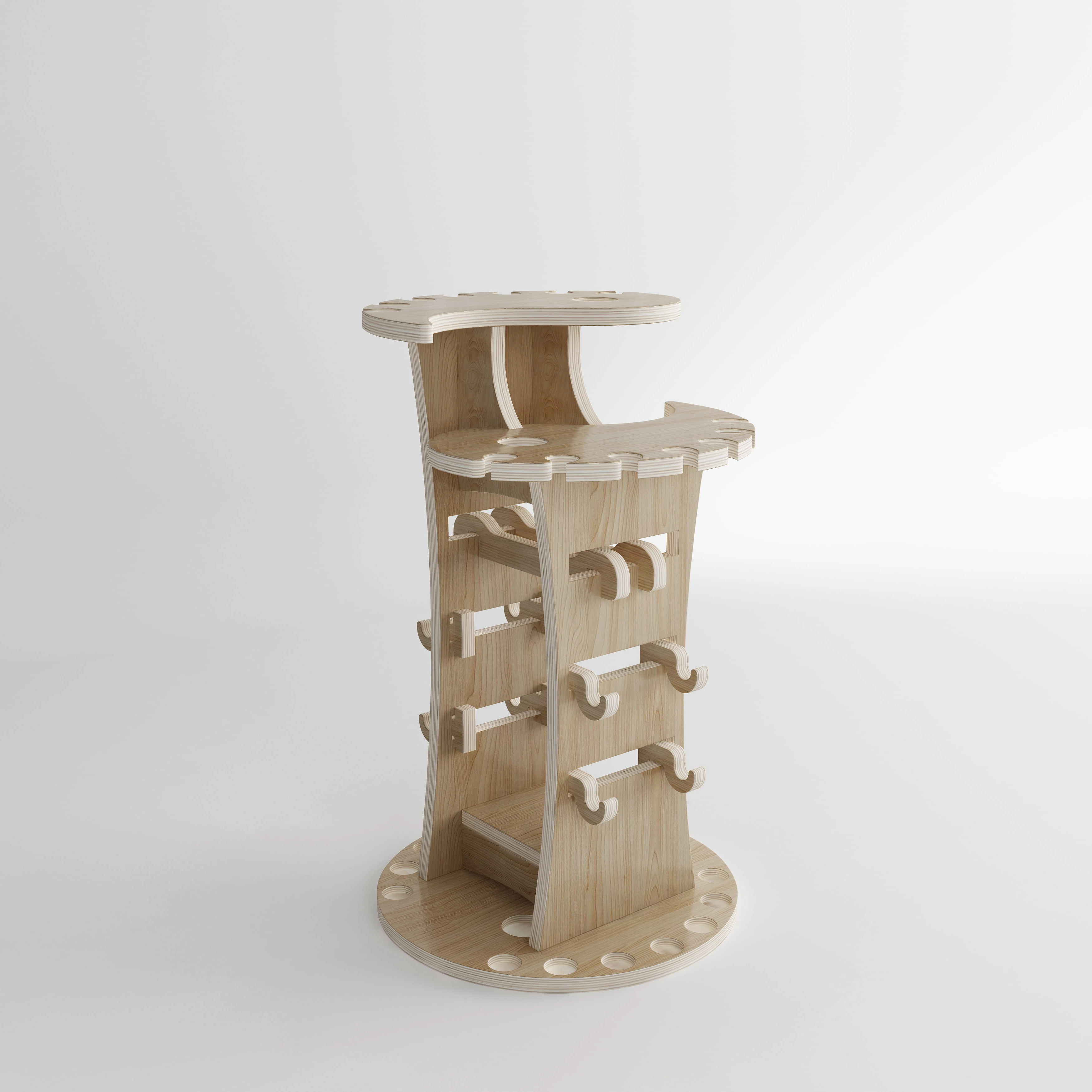 Дизайнерская мебель, регулируемые стойки для удочек, деревянные держатели для удочек, Современная стойка для удочек, легко собирается