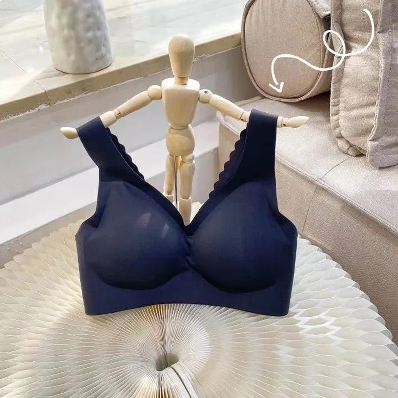 Wholesale Seamless Deep V Lace Girl   Wireless Thin Underwear Sexy Lingerie Soft  women fitness wireless comfort bra