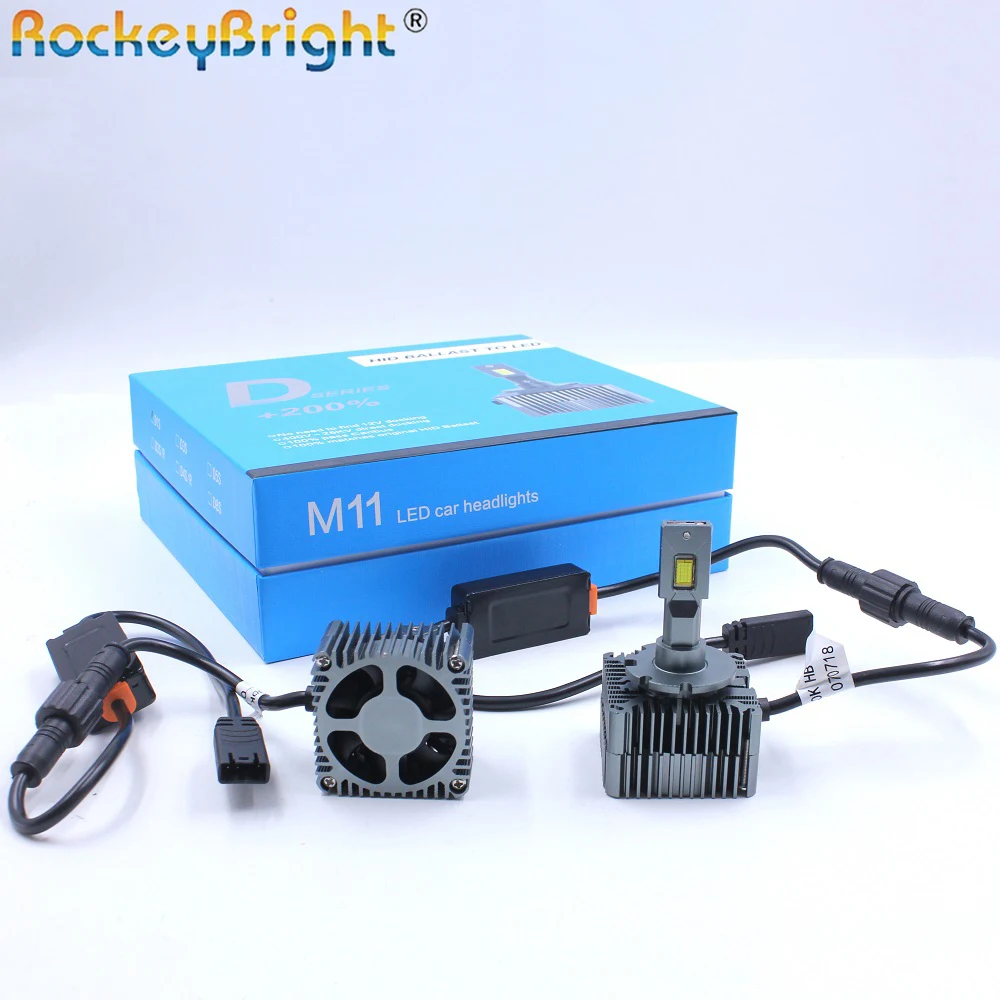 ROCKEYBRIGHT 10000LM 90W M11 Auto LED D1S передняя фара лампа D Series D1S D2S D3S D4S D5S 100% Canbus без ошибок автомобильная светодиодная фара