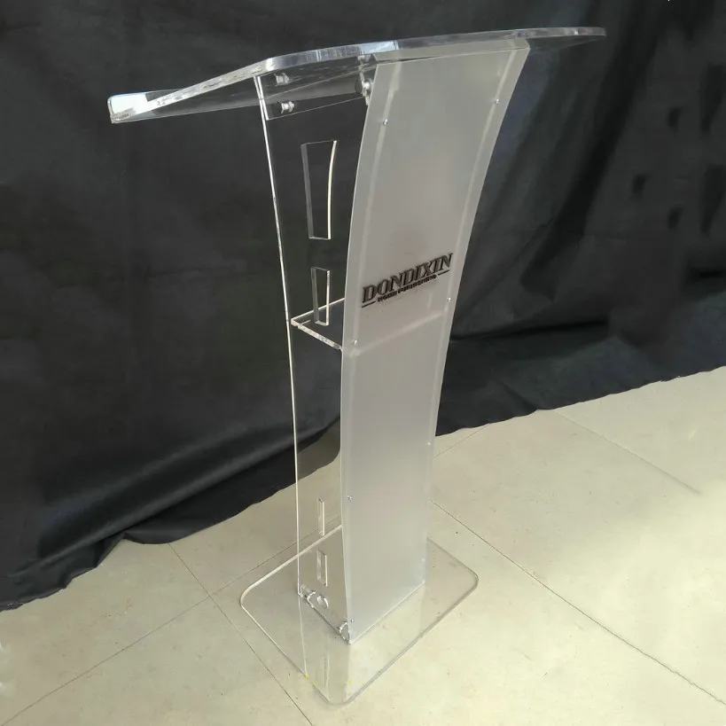 Custom Design Plastic Clear Lectern Podium Acrylic Podiums For Church