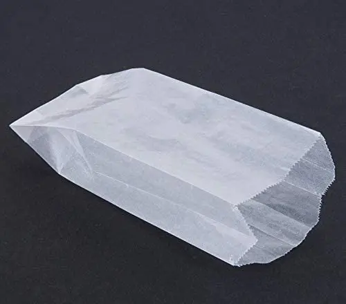 Custom logo printed glassine paper translucent bag for clothing, shoes  package