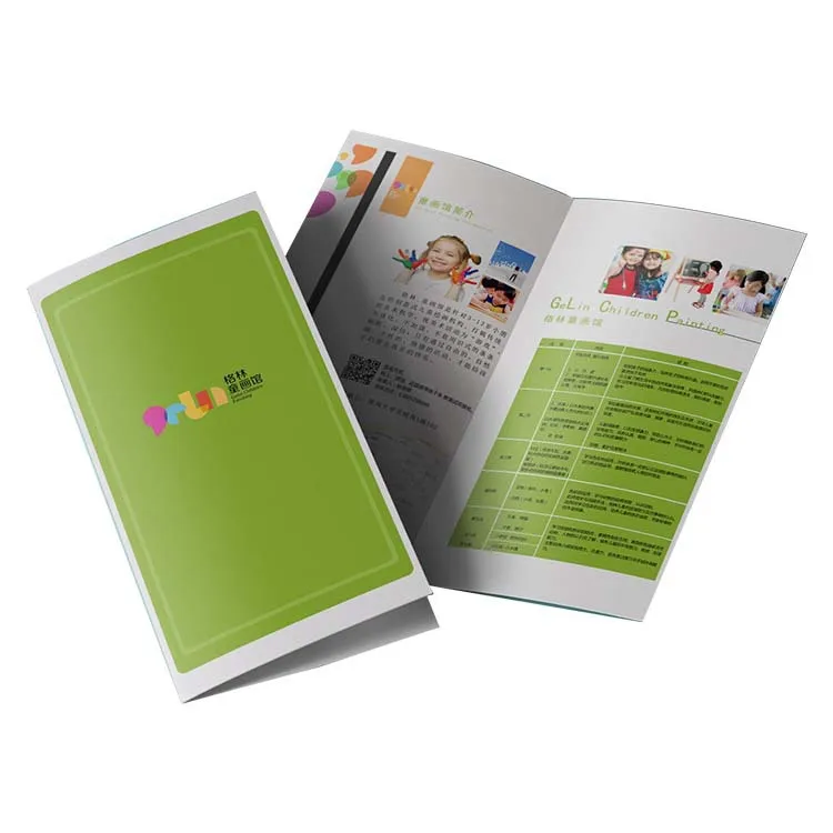 Low Price Custom Logo Full Color Printing Service Recyclable A3 A5 A4 Paper Presentation Leaflet Flyer File Folder With Pocket