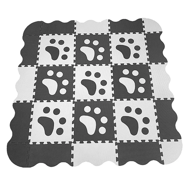
Factory Free Sample Custom 30X30X1.4Cm Eva Baby Kid Floor Puzzle Foam Play Mat Fence 