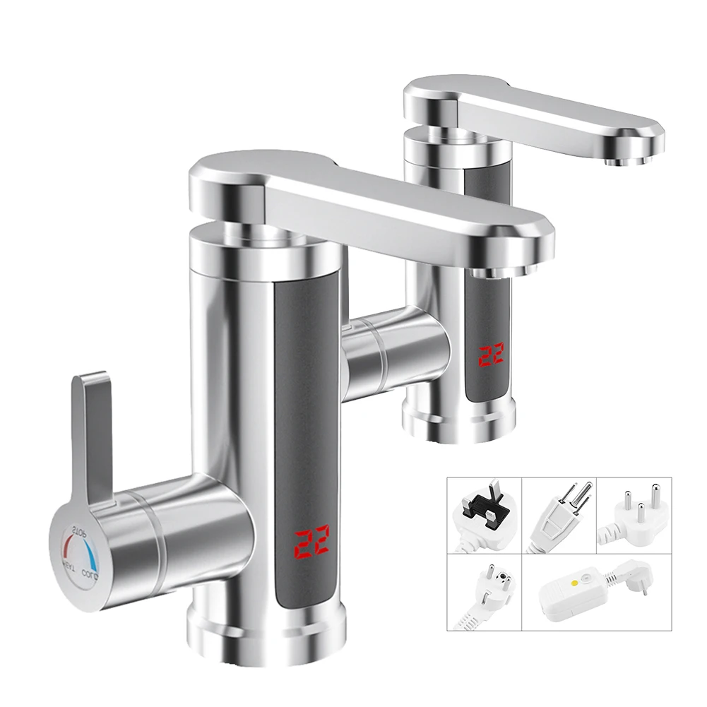Kitchen Mixer Tap Fast, Heating Digital Electric Instant Tankless Water Heater Faucet Instant Hot Water Tap Electric Faucet/