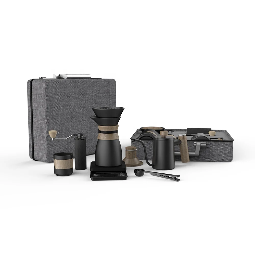 Премиум подарок Керамическая Кофеварка DHPO V60 с кофейником и чемоданом