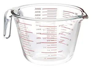 Amazon Hot Selling Commercial Glass Measuring Cup, 8 Cup Capacity (2 Liters)