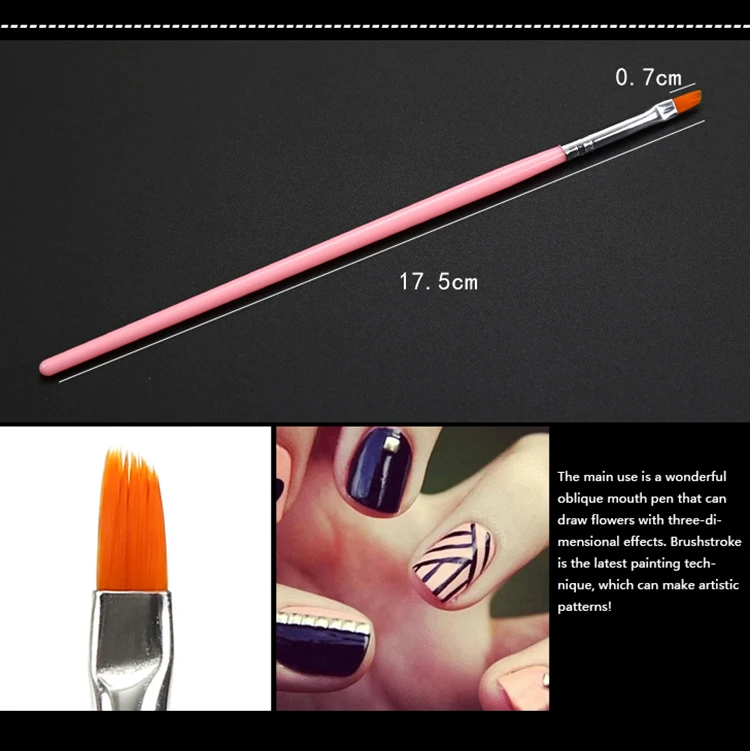 
15 Nail Polish Sets for Painting on Nail Polish Plastic or Wood + nylon + Metal Nail Polish Brush 