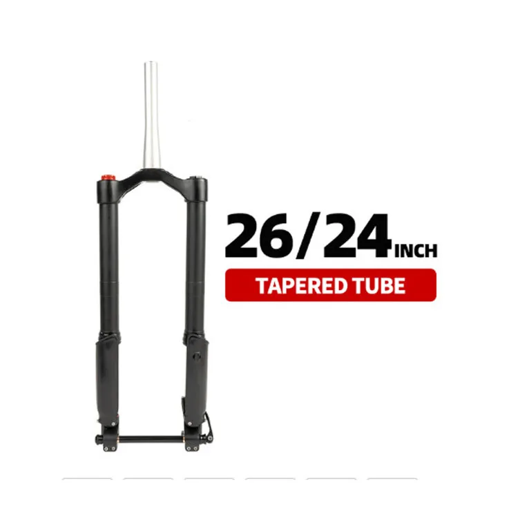 26*5.0 inch Snow Beach Bicycle Front Fork Fat Bike Suspension Air Fork Bike Downhill Double Crown Shock Fork
