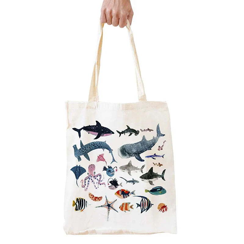 Recycled Canvas Produce Reusable Tote Cotton Eco Shopping Bag with OCS Cert