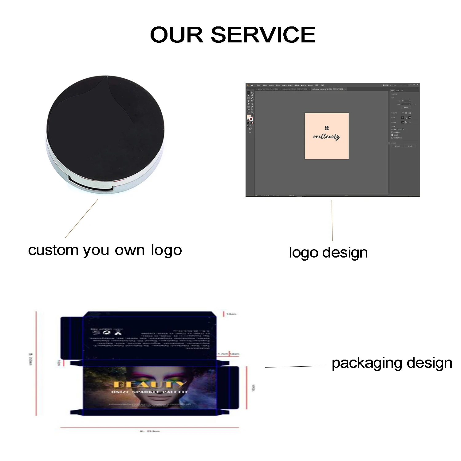 Custom you own packaging luxury makeup long lasting private label blush