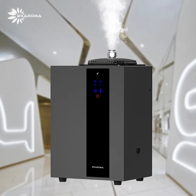 A1000 Large Area Commercial 800 ML Wireless Safe Lock Design Wall Mounted Scenting Purifier HVAC Scent Aroma Diffuser Machine