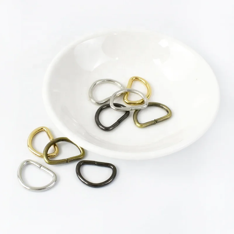 MeeTee BF073 13mm Luggage Hardware Accessories DIY Handmade Bag Connective Fittings Shoulder Bag Strap Alloy D Ring Buckle