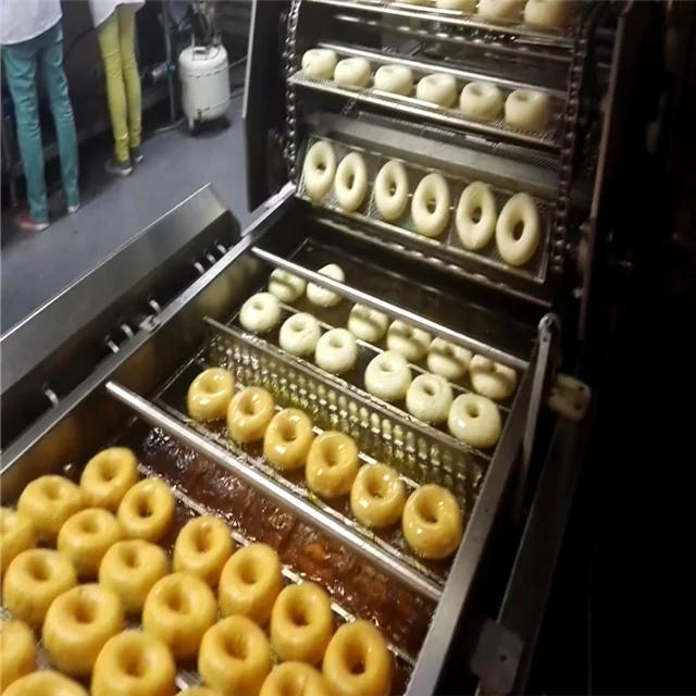 Fully Automatic Glazed Donut Making Machine for Large Industry