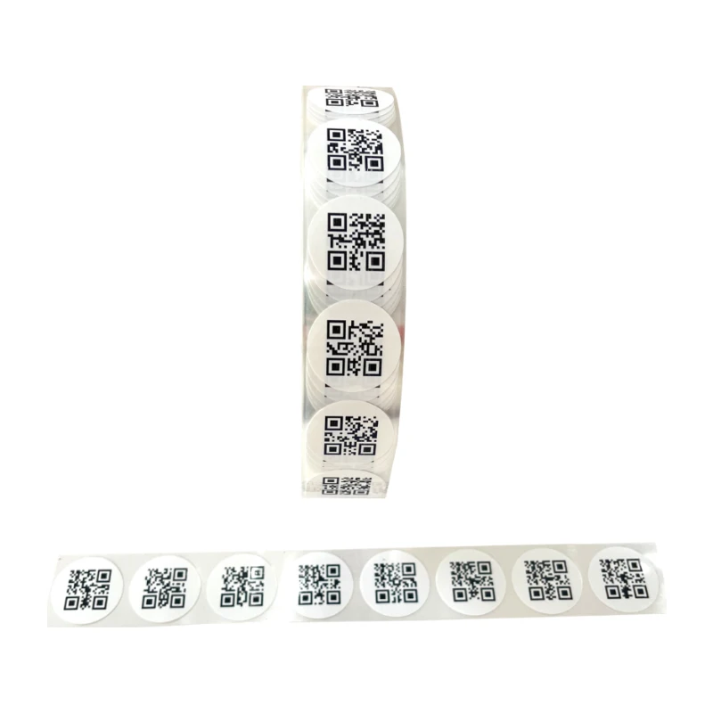 Custom Printing Vinyl Writable White Cooper Paper Sticker Price Barcode Strong Adhesive Label Sticker ROll Manufactory