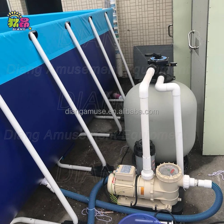 China Manufacturer Swim Cheap Round Above Ground Metal Frame Swimming Pool