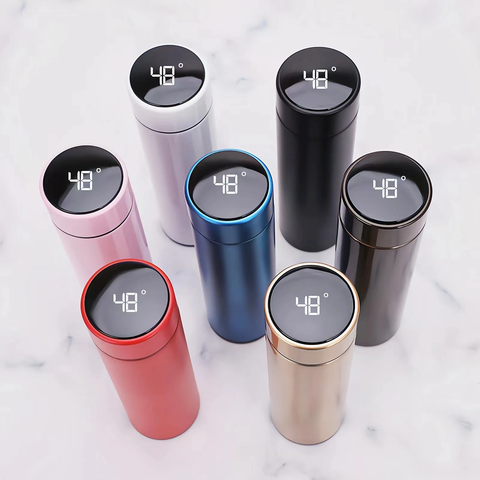 500ml Custom Logo Intelligent Temperature Display Thermos Cup 304 316 Stainless Steel Bottles