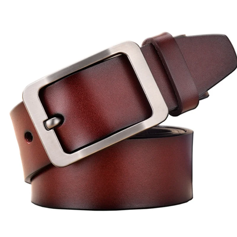 Factory Supply Vintage Business Belts Adjustable Casual Genuine Leather Belt For Men