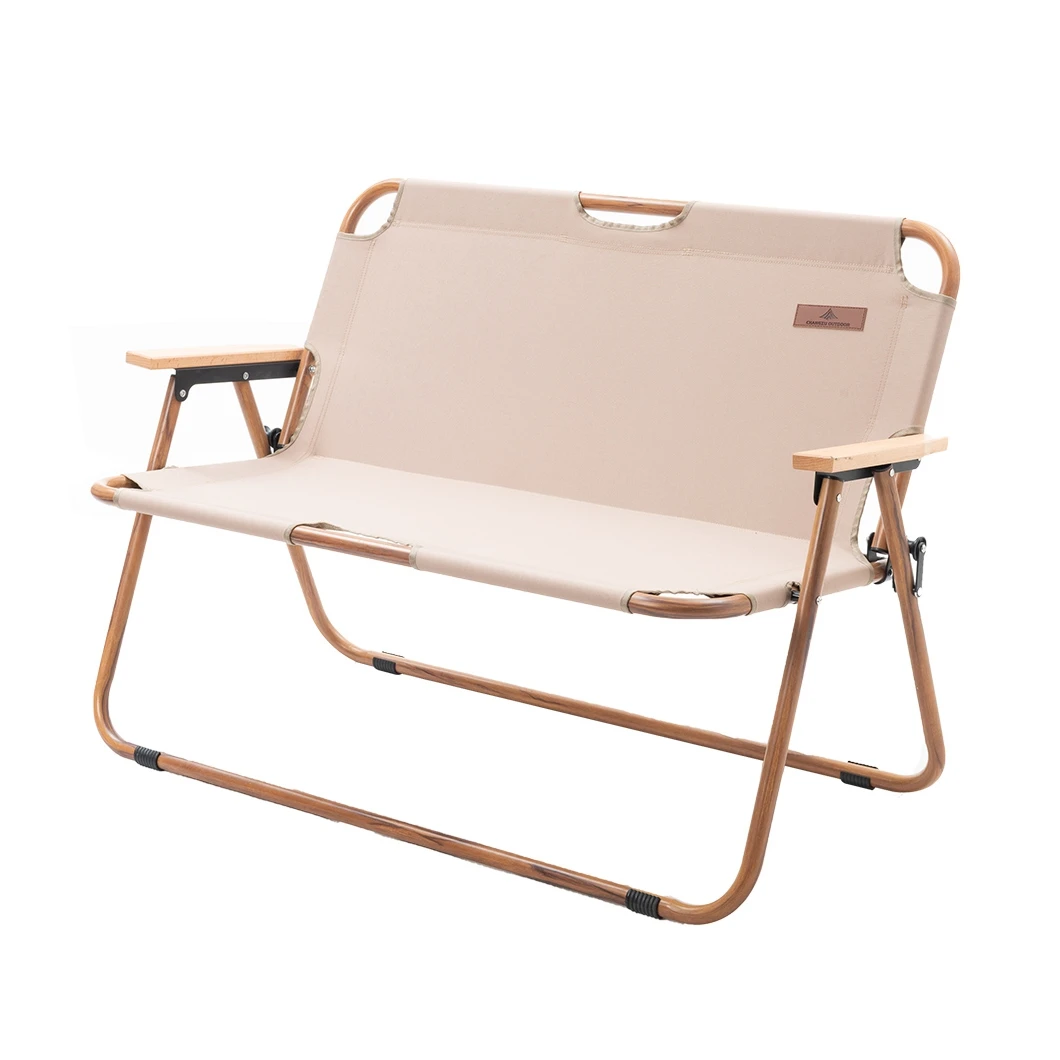 Outdoor Furniture Portable Camping Chair Luxury Camp Folding Double Chair Oversized Camping Chair
