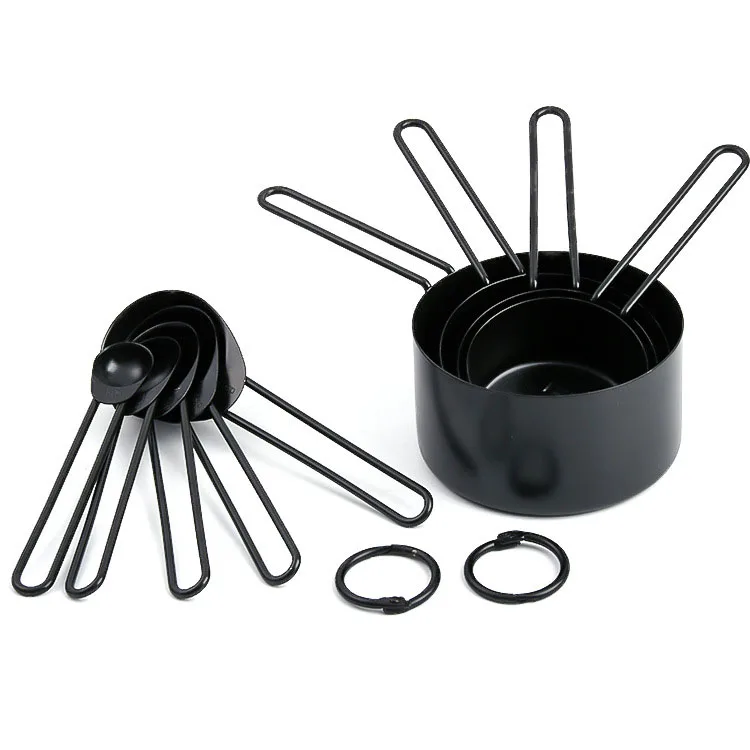 Measuring Cup and Spoon Set, Includes 5 Measuring Cups and 5 Measuring Spoons, Gold-Plated