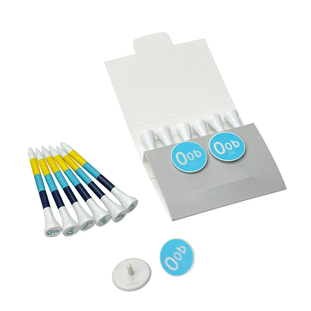 High Quality Golf Tees Set Custom Logo Gift Kit Golf Markers Golf Tees