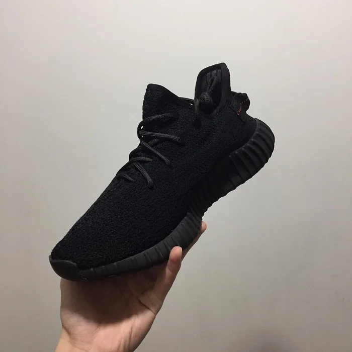 
wholesale original quality 350 running v2 sports zapatos yeezie boots yezzy pirate black shoes with soft rubber soles 