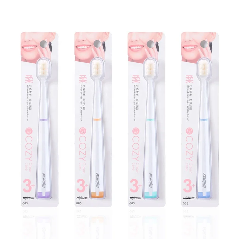 China Toothbrush Factory Produces Silicone Gum Ultra Soft Micro Nano Adult Toothbrush