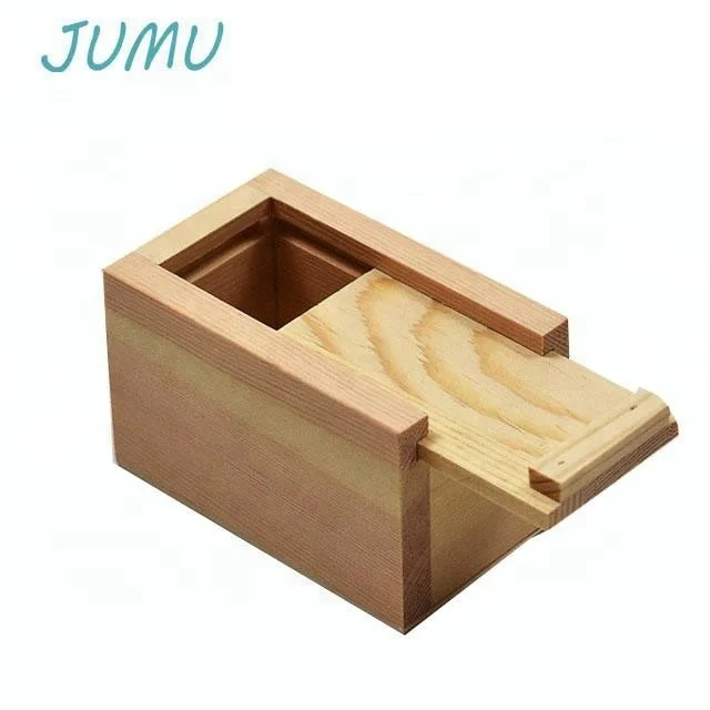 slide lid pine wood gift box packaging