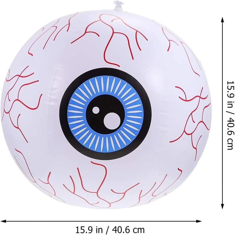 Halloween Inflatable Eyeball Lights Party Outdoor For Yard Lawn Pool Remote Control LED Eyeball Color Party Courtyard Bar Decor