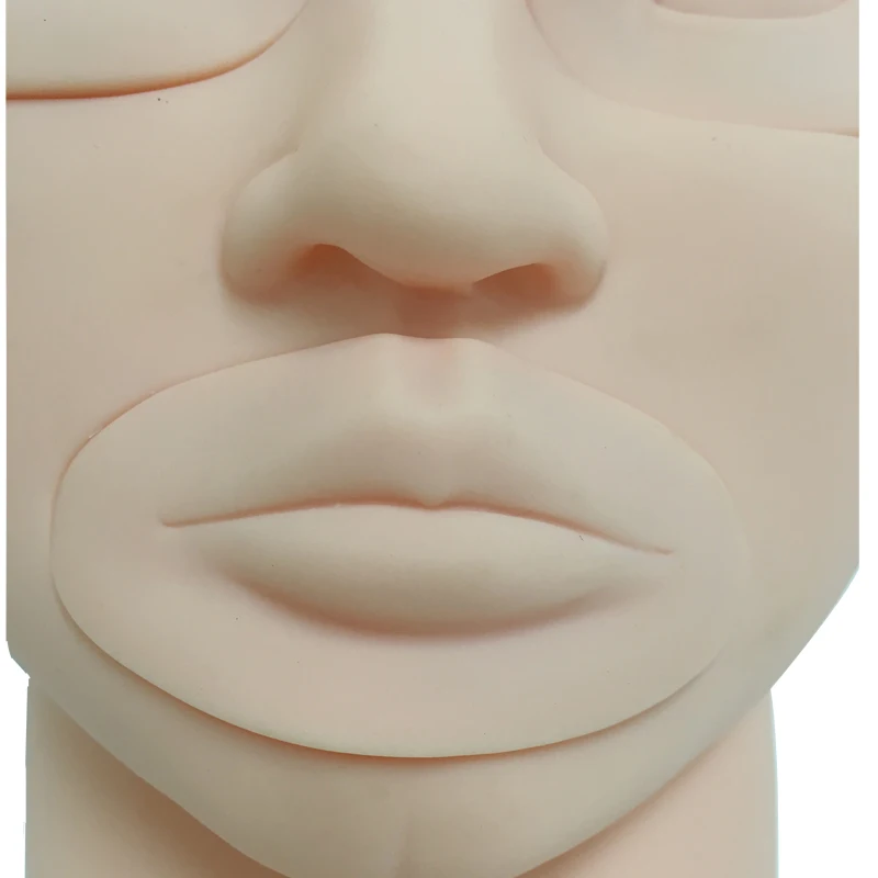 Bolin 3D Practice Tattoo Head Mannequin Silicone Makeup Model Head