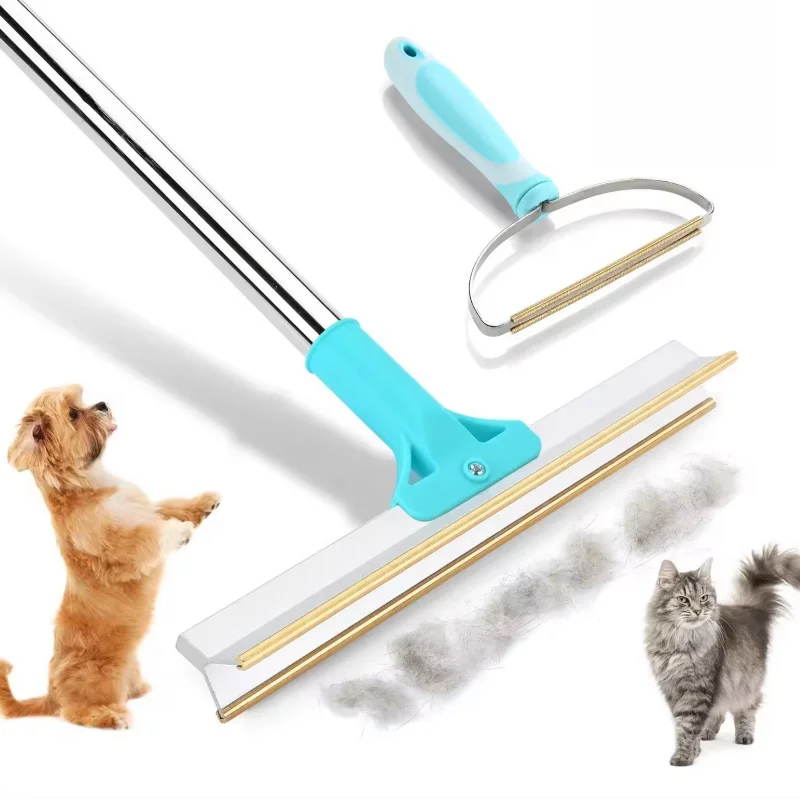 Popular Adjustable Long Handle Hair Removal Broom Metal Lint Sticking Brush for Cleaning Pet Hair from Carpets Clothing
