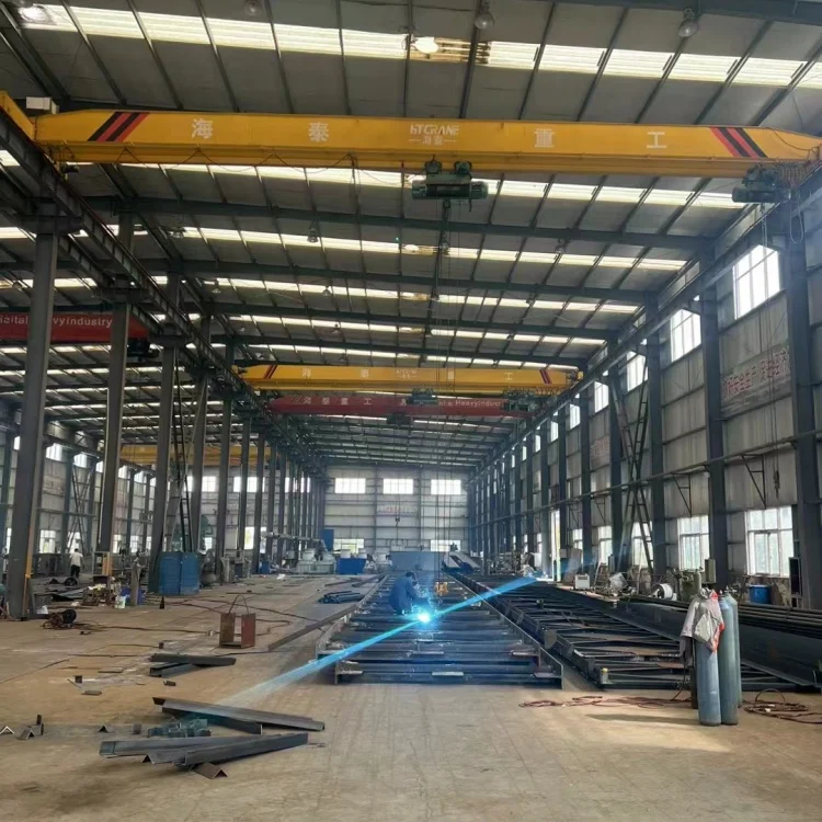 European Single Girder 20 Ton Overhead Traveling Crane Tons Low Headroom Electric Hoist Lifting