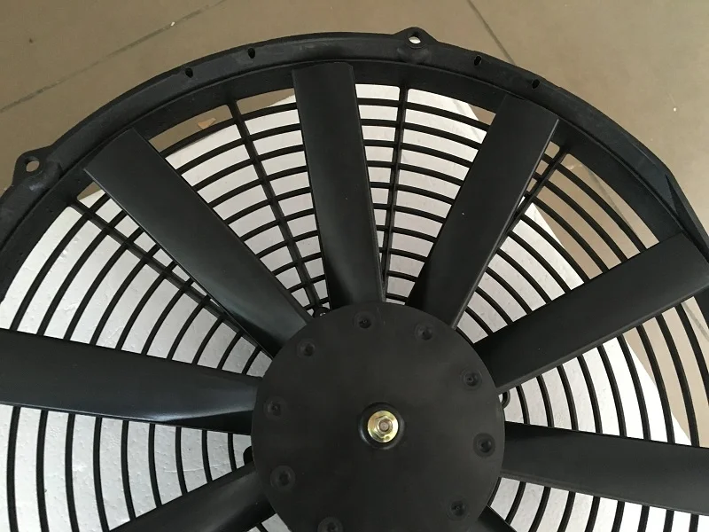 14 inch 24V dc brush fan transportation equipment radiator condenser industrial fan replace Spal