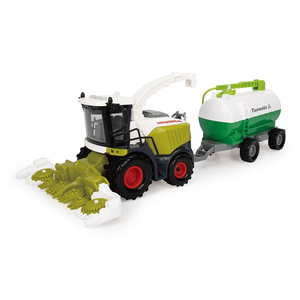 New Arrival 2025 Products 1/32 Scale Multi-purpose Green Trailer Truck Tractor Farm Toys With Water Tank