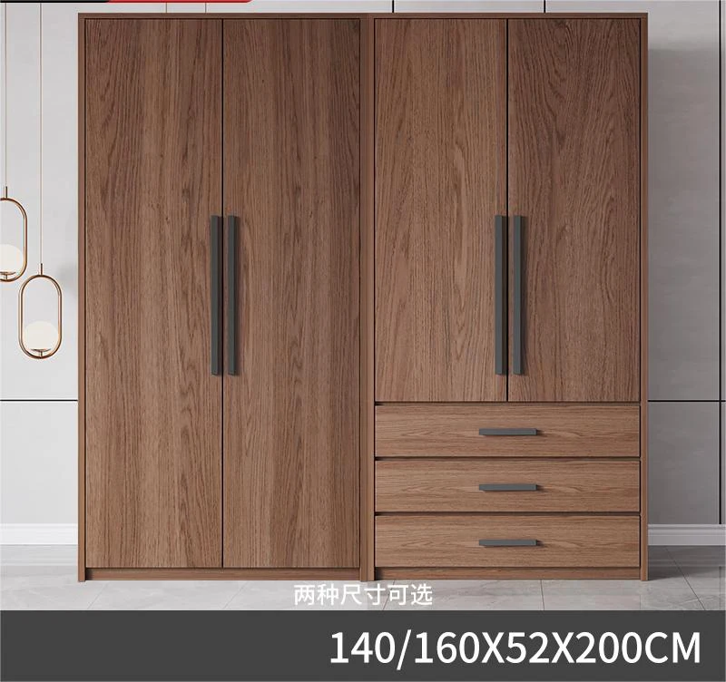 Modern Style Wooden Overall Bedroom Furniture Customized Solid Wood Large Closet