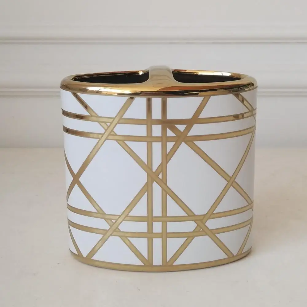 Bathroom Ceramic Sets Accessories Luxury Gold plating Customized Logo Style