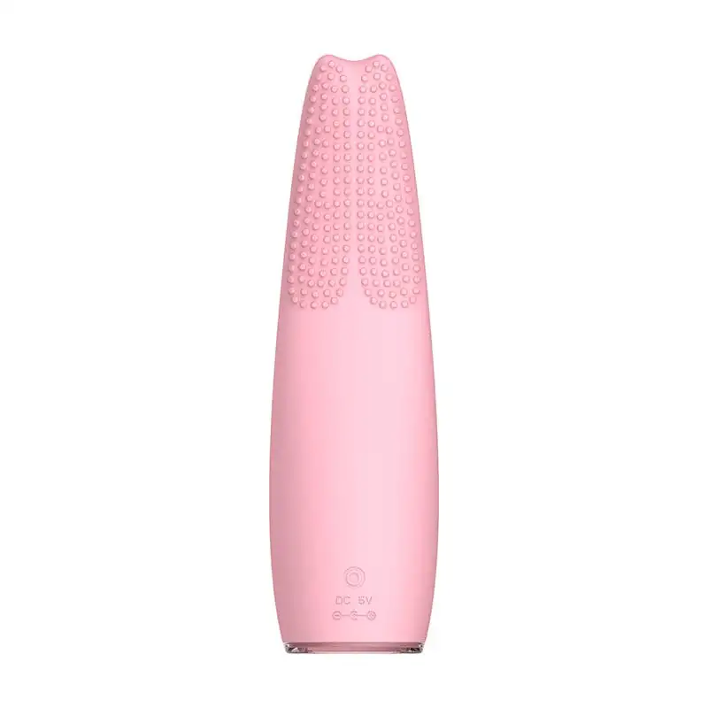 New Design Waterproof Cleaning Exfoliator Beauty Device Skin Care Face Silicone Electric Cleansing Facial Brush