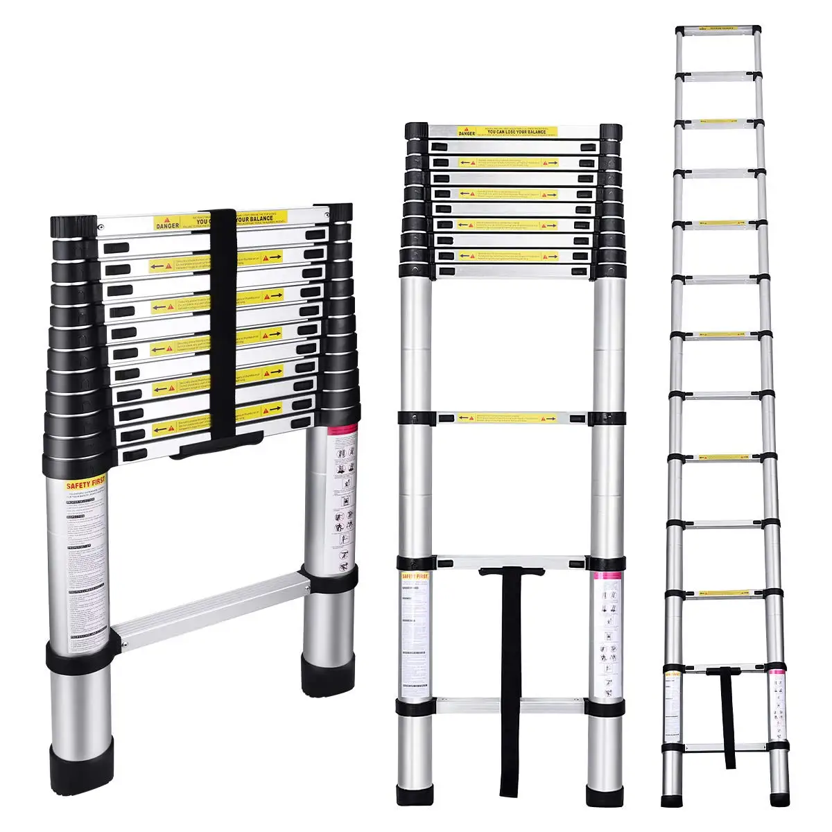 
Household Portable Multifunctional Folding Aluminum Telescopic Extension Ladder 