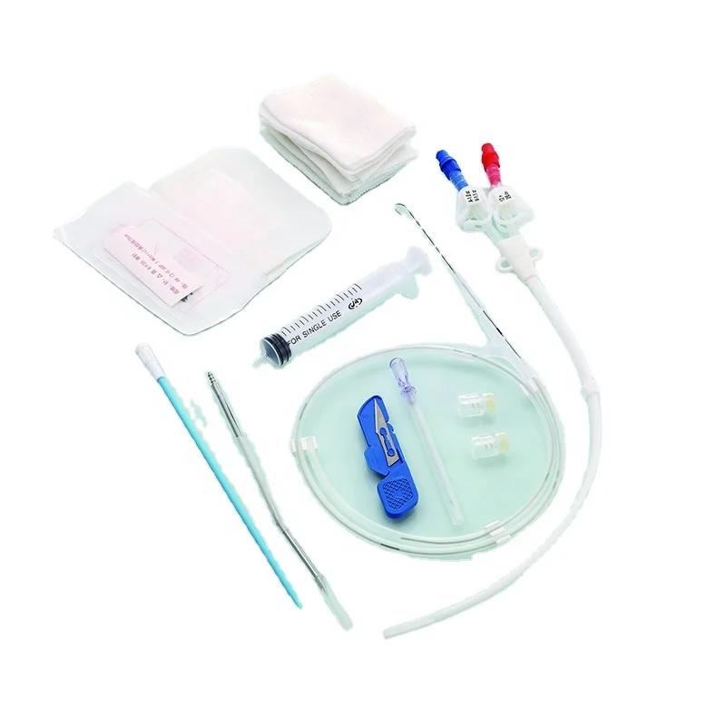 factory price approved Disposable Medical Hemodialysis Catheter Kit with CE certificate