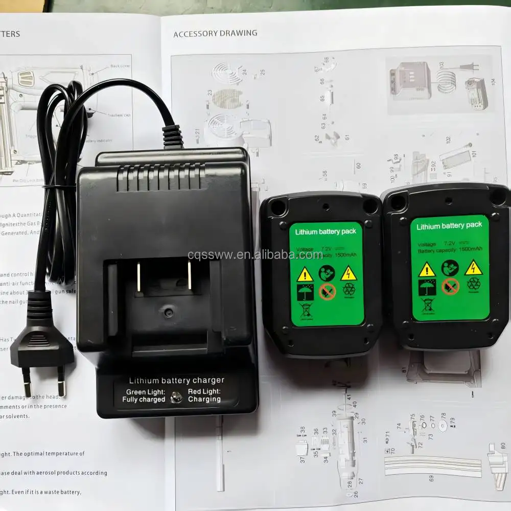 Быстрый и эффективный Электрический Аккумуляторный газовый гвоздевой стальной пневматический каркасный пистолет