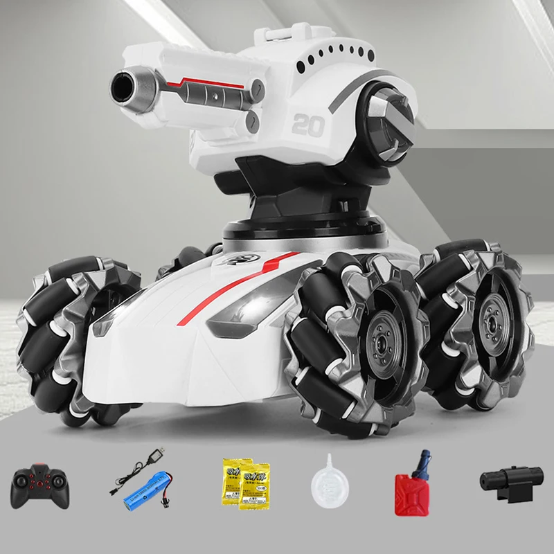 3 In 1 2.4g 4wd Remote Control Tank Watch Gesture Sensing Rc Car Water Bomb Drift Toy Car