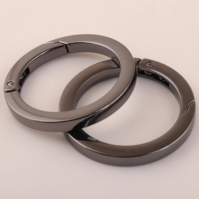 33mm Round Carabiner Spring Gate O Ring Openable Keyring Leather Bag Belt Strap Chain Buckle Snap Clasp Clip