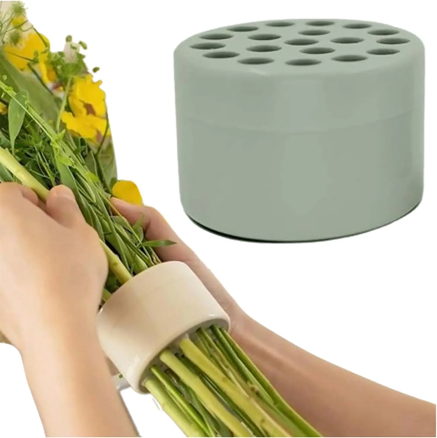 Flower Arrangement Holder Bouquet Holder Floral Arranger Tool Shaper Ring Spiral Ikebana Stem Holder for Vases