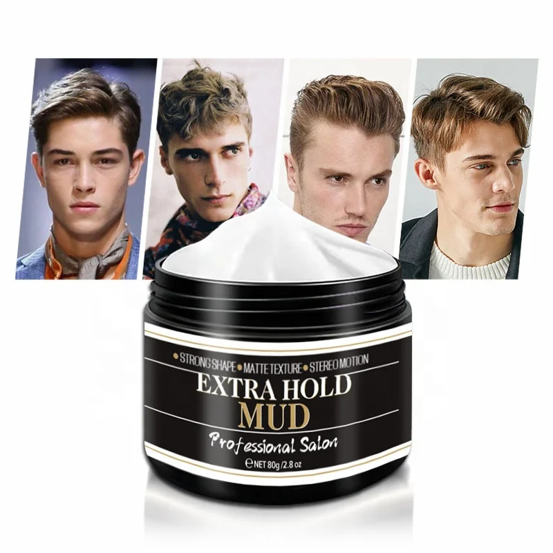 Men Hair Styling Products Factory Private Label Natural Lasting Styling Gel Moisturizing Organic Pomade Hair Wax For Men